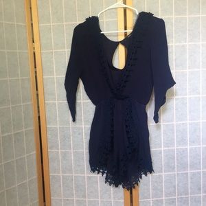 Navy blue Summer Romper